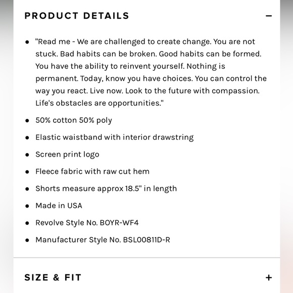 SOLD ❌ Boys Lie Read Me V2 Sweatshort - Picture 6 of 9